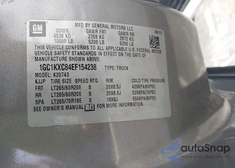 2014 Chevrolet Silverado 2500Hd Lt from USA, damaged, VIN 1GC1KXC84EF154238